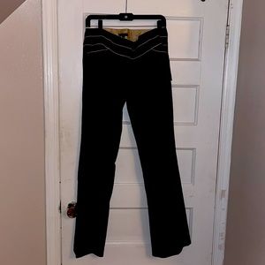 Black pants with pink lining